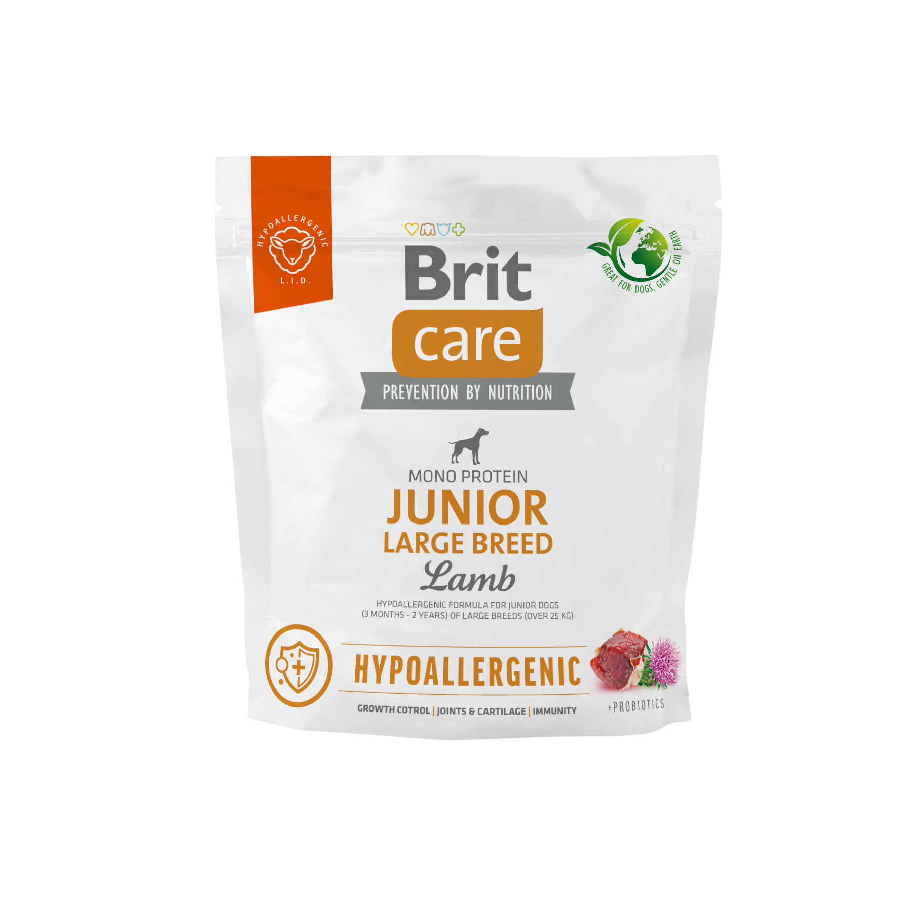 Brit Care Dog Hypoallergenic Junior Large Breed – Lamb and Rice 1 kg