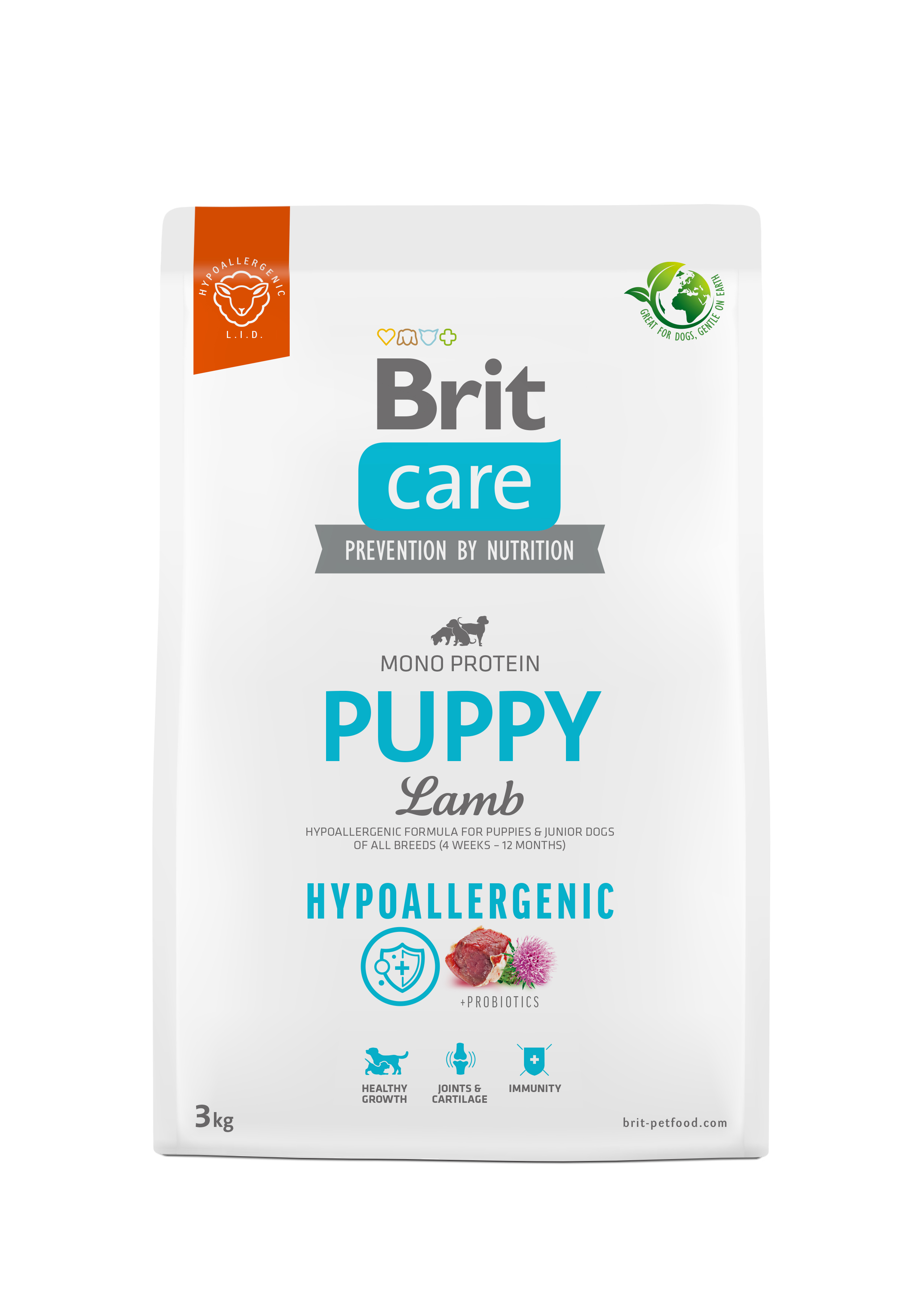 Brit Care Dog Hypoallergenic Puppy – Lamb and Rice 3 kg