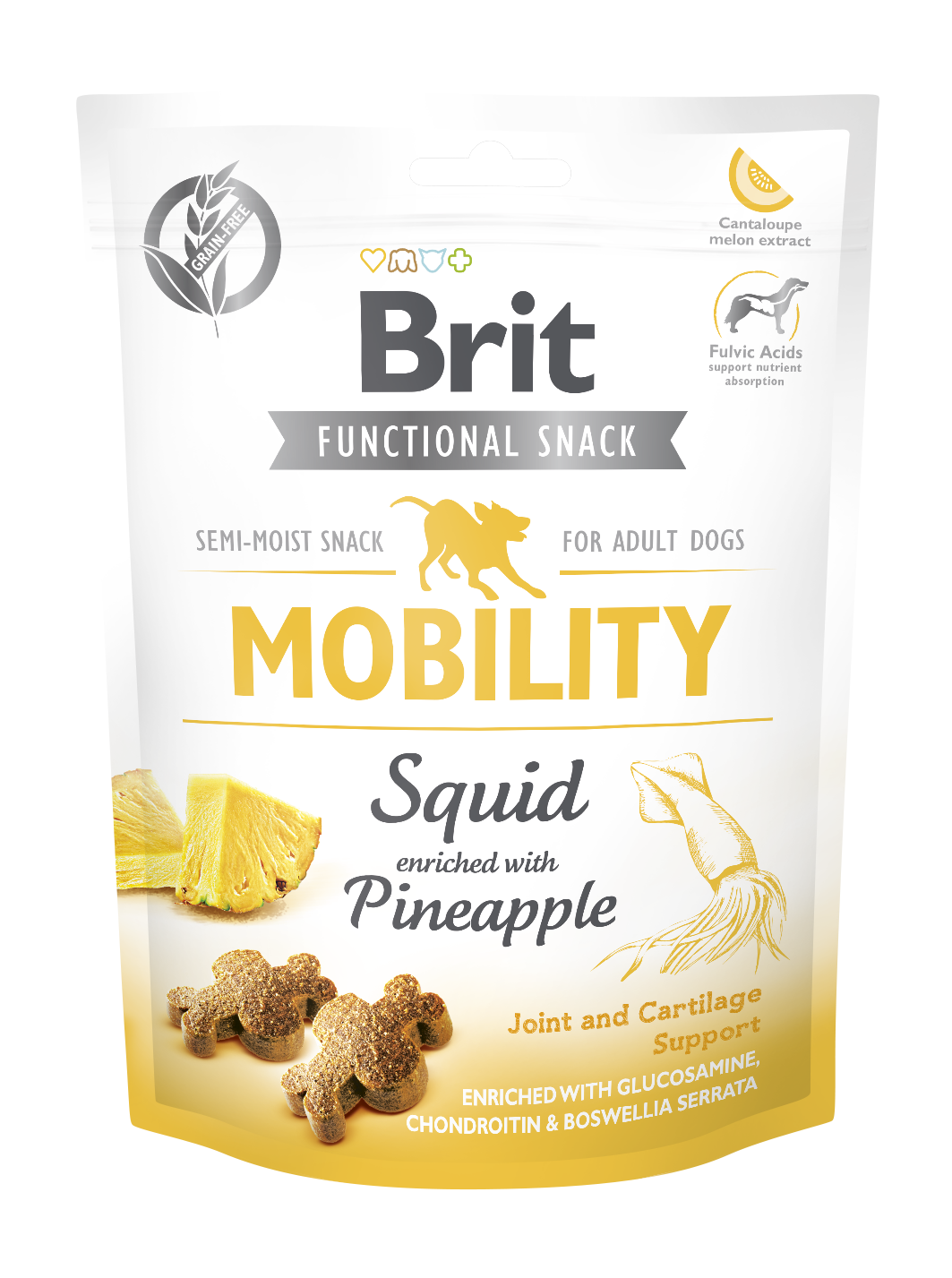 Brit Care Dog Snack Mobility Squid 150 g