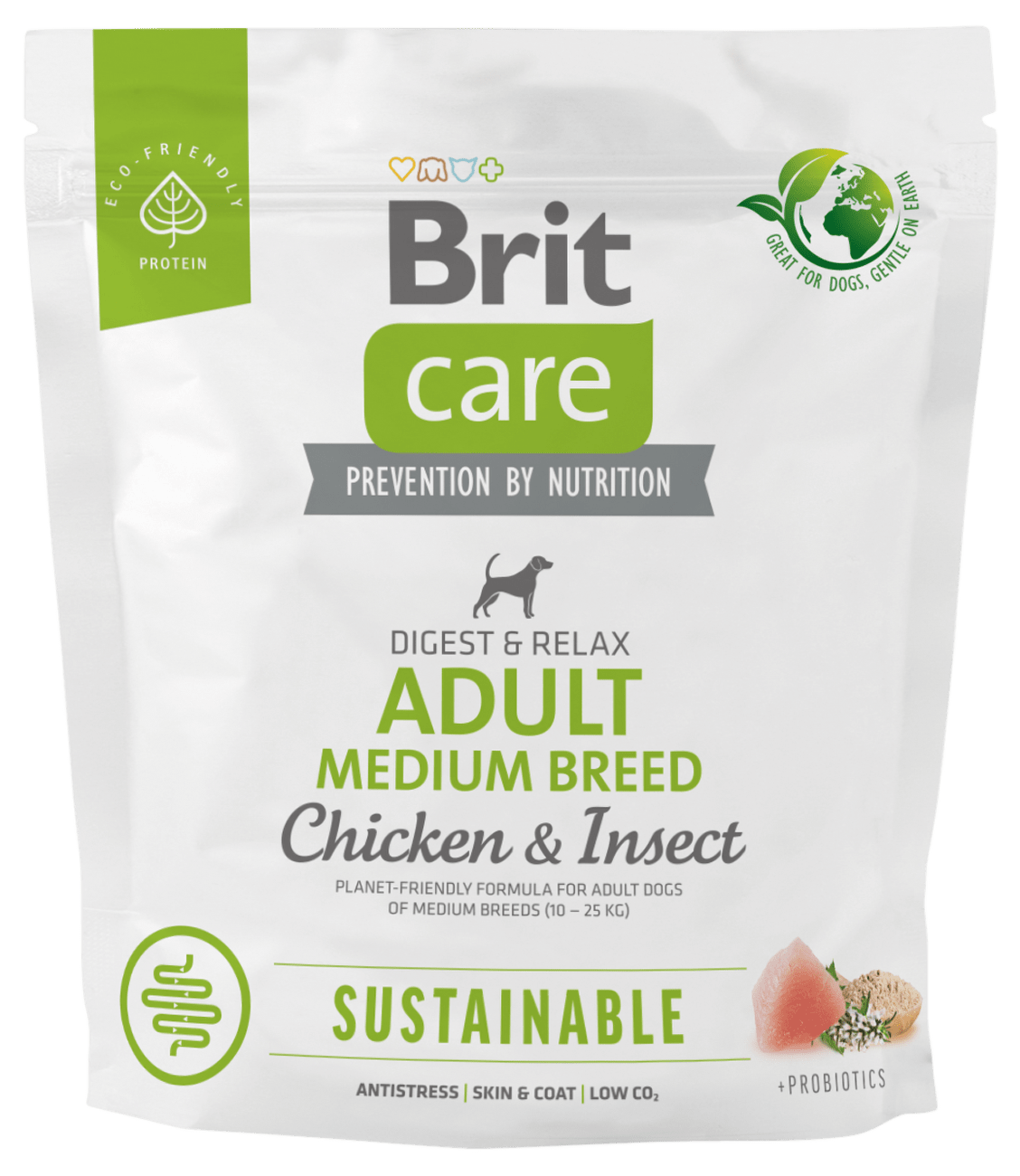 Brit Care Dog Sustainable Adult Medium Breed 1kg