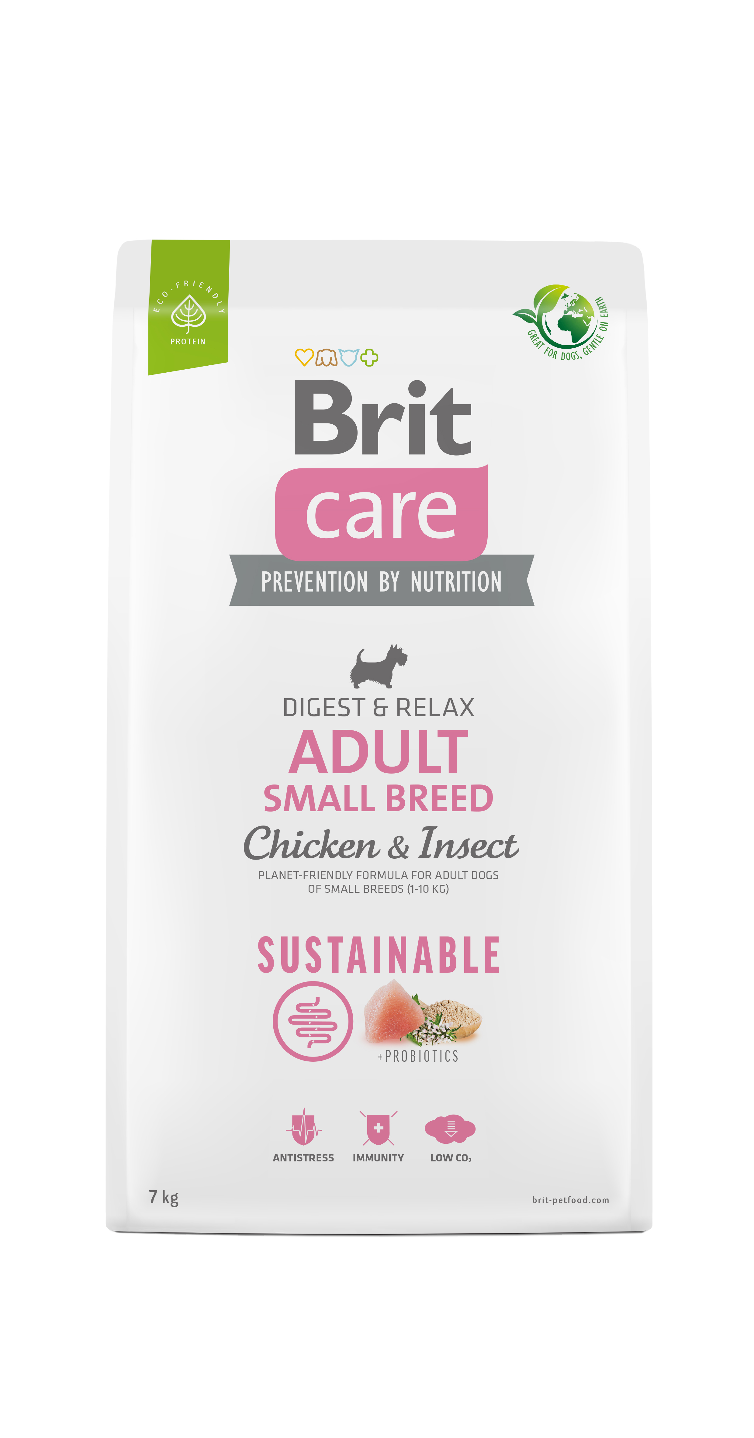 Brit Care Dog Sustainable Adult Small Breed – Chicken and Insect 7 kg