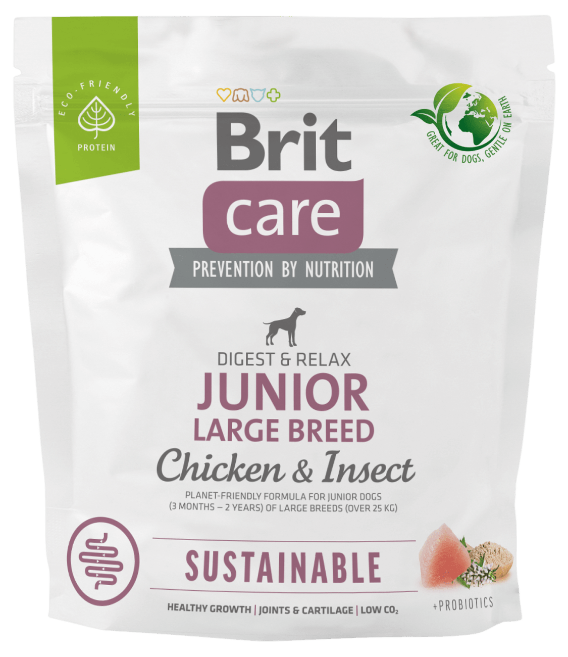 Brit Care Dog Sustainable Junior Large Breed 1kg