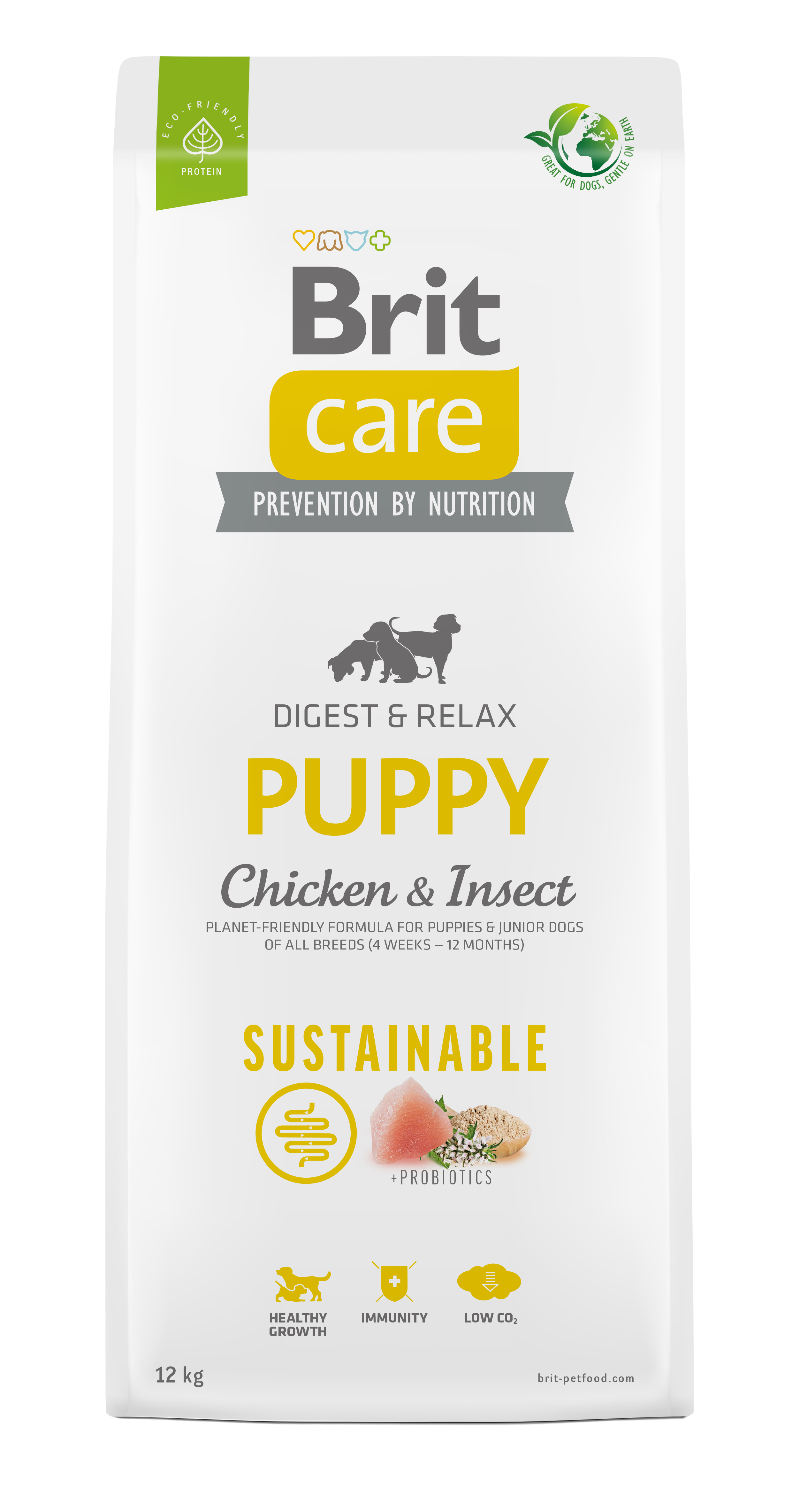 Brit Care Dog Sustainable Puppy – Chicken and Insect 12 kg