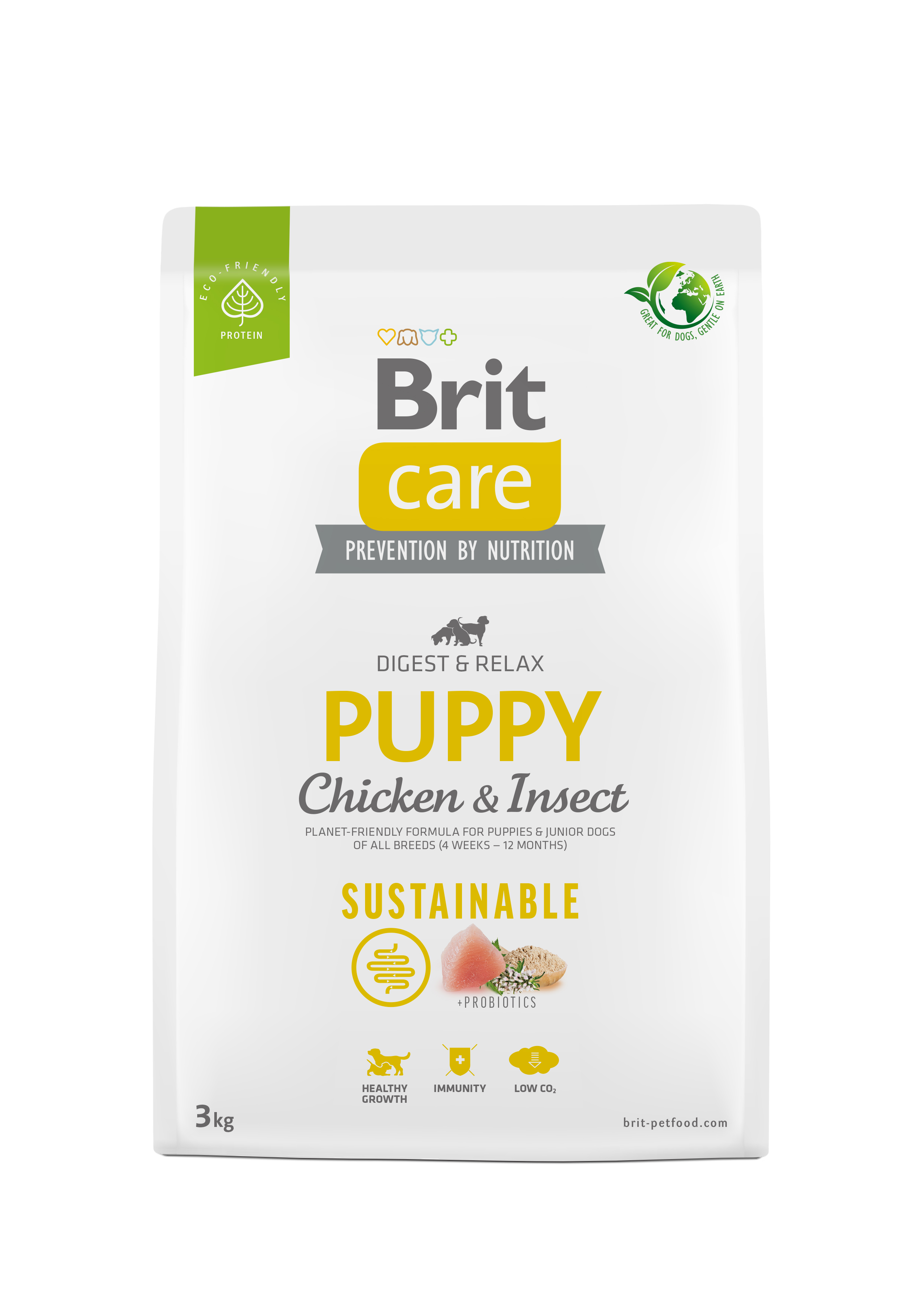 Brit Care Dog Sustainable Puppy – Chicken and Insect 3 kg