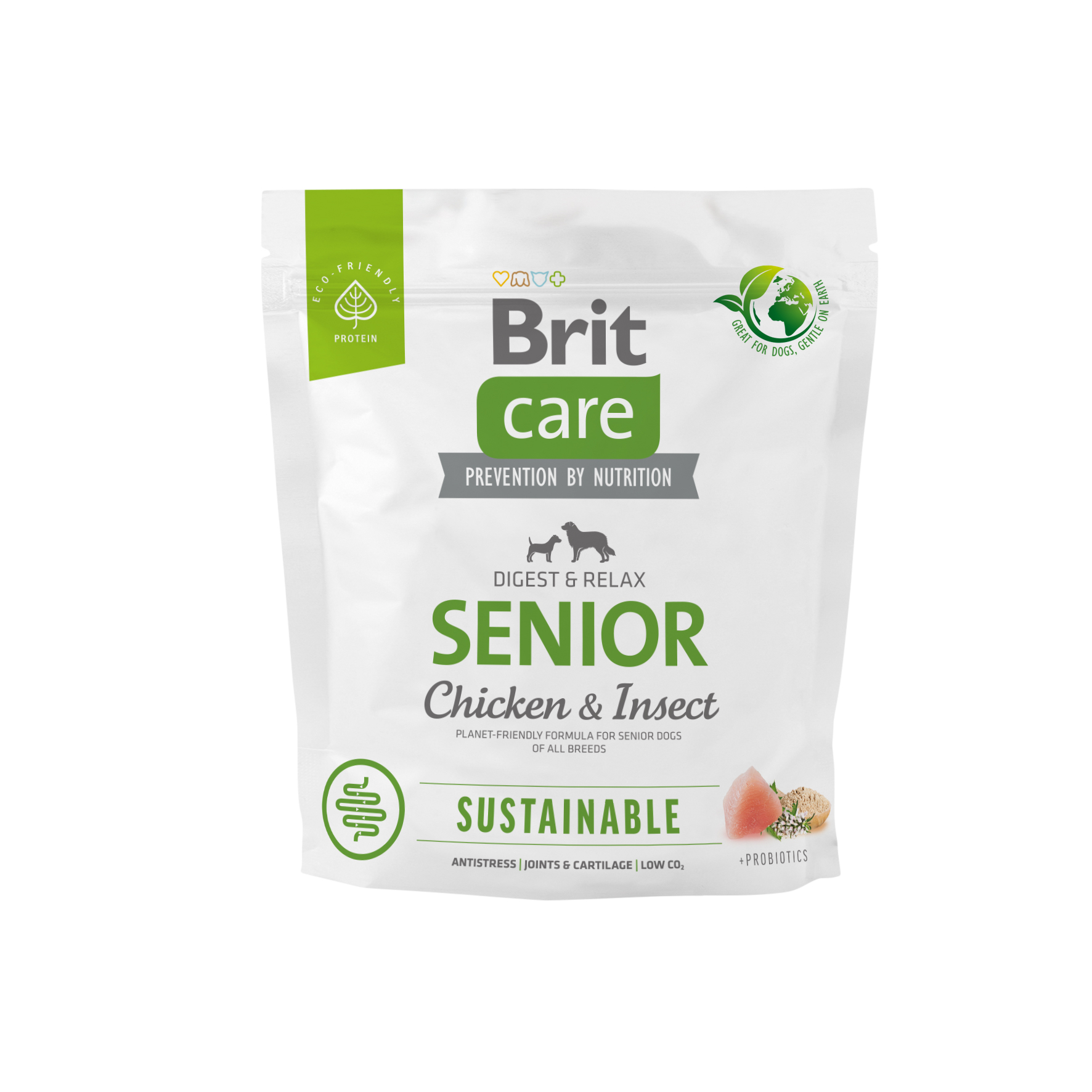 Brit Care Dog Sustainable Senior – Chicken and Insect 1 kg