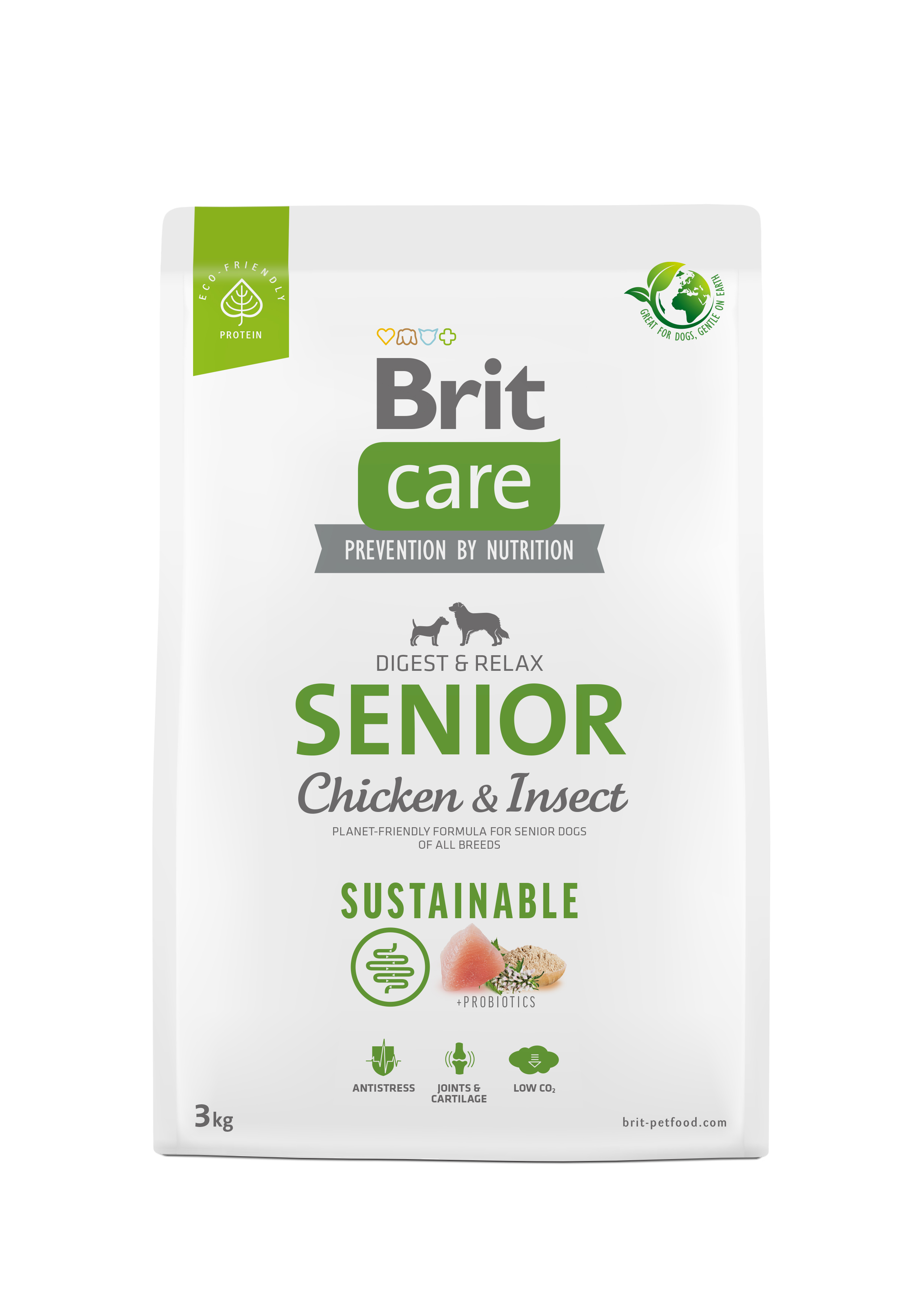 Brit Care Dog Sustainable Senior – Chicken and Insect 3 kg