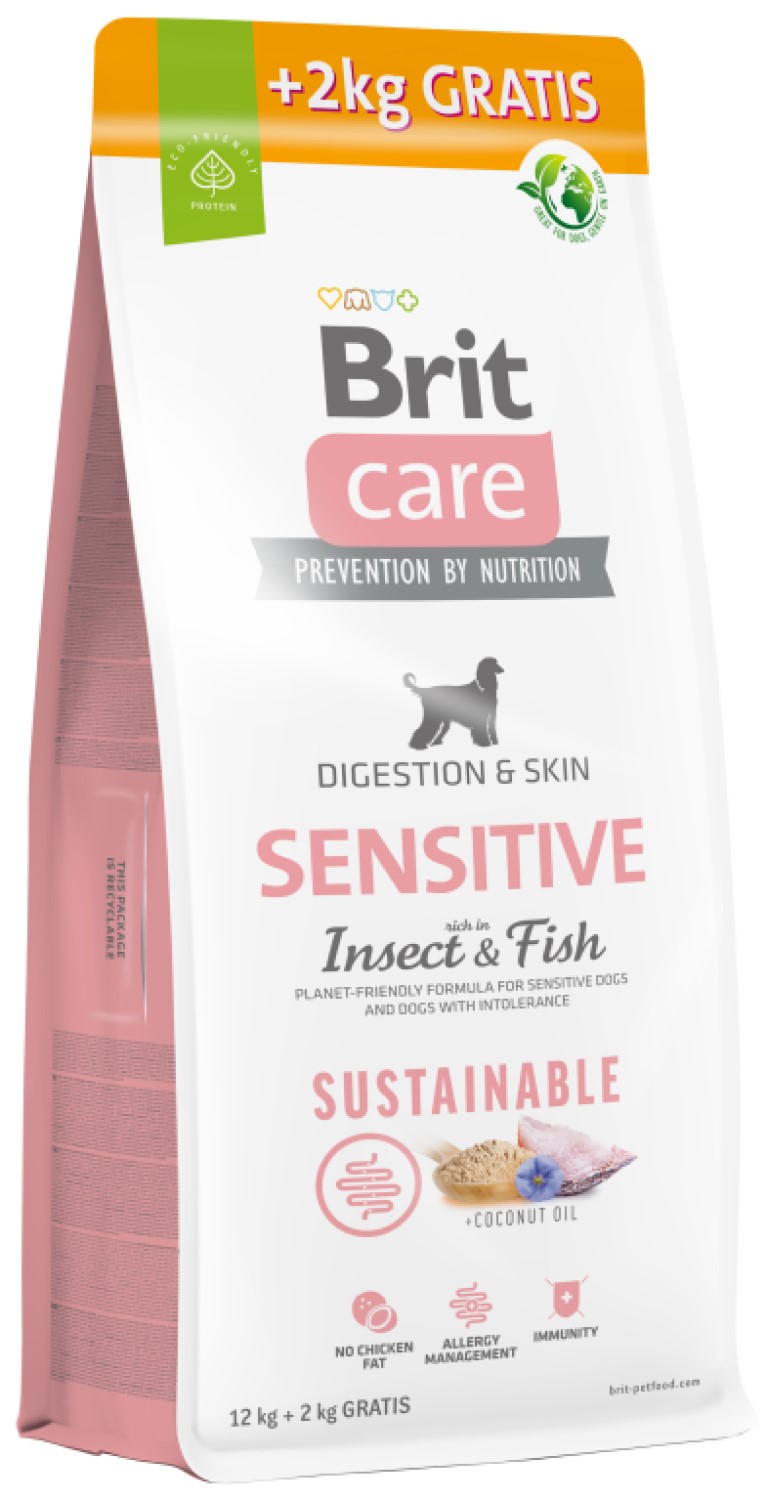 Brit Care Dog Sustainable Sensitive 12 + 2 kg