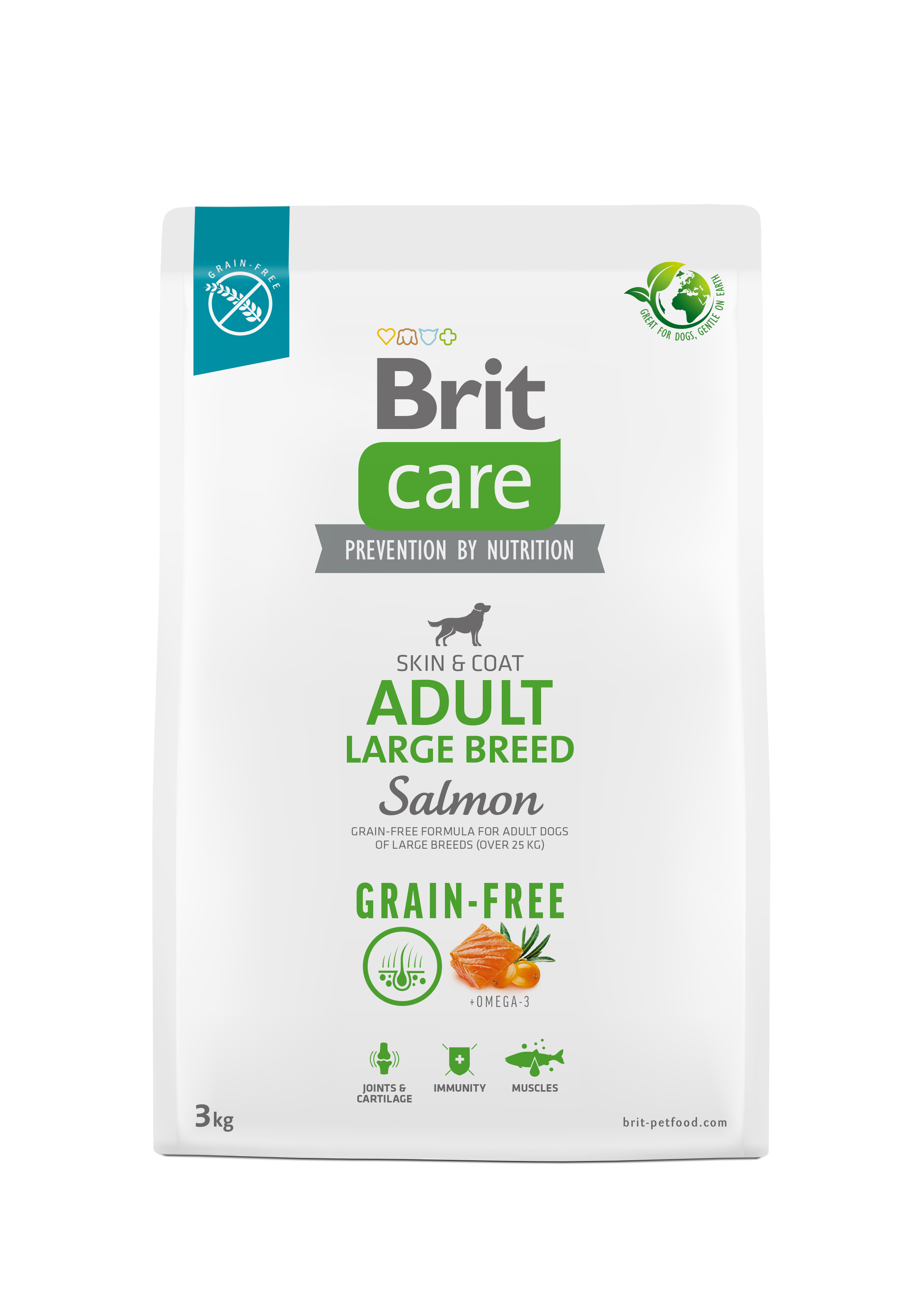 Brit Care Grain-free Adult Large Breed Salmon & Potato 3 kg