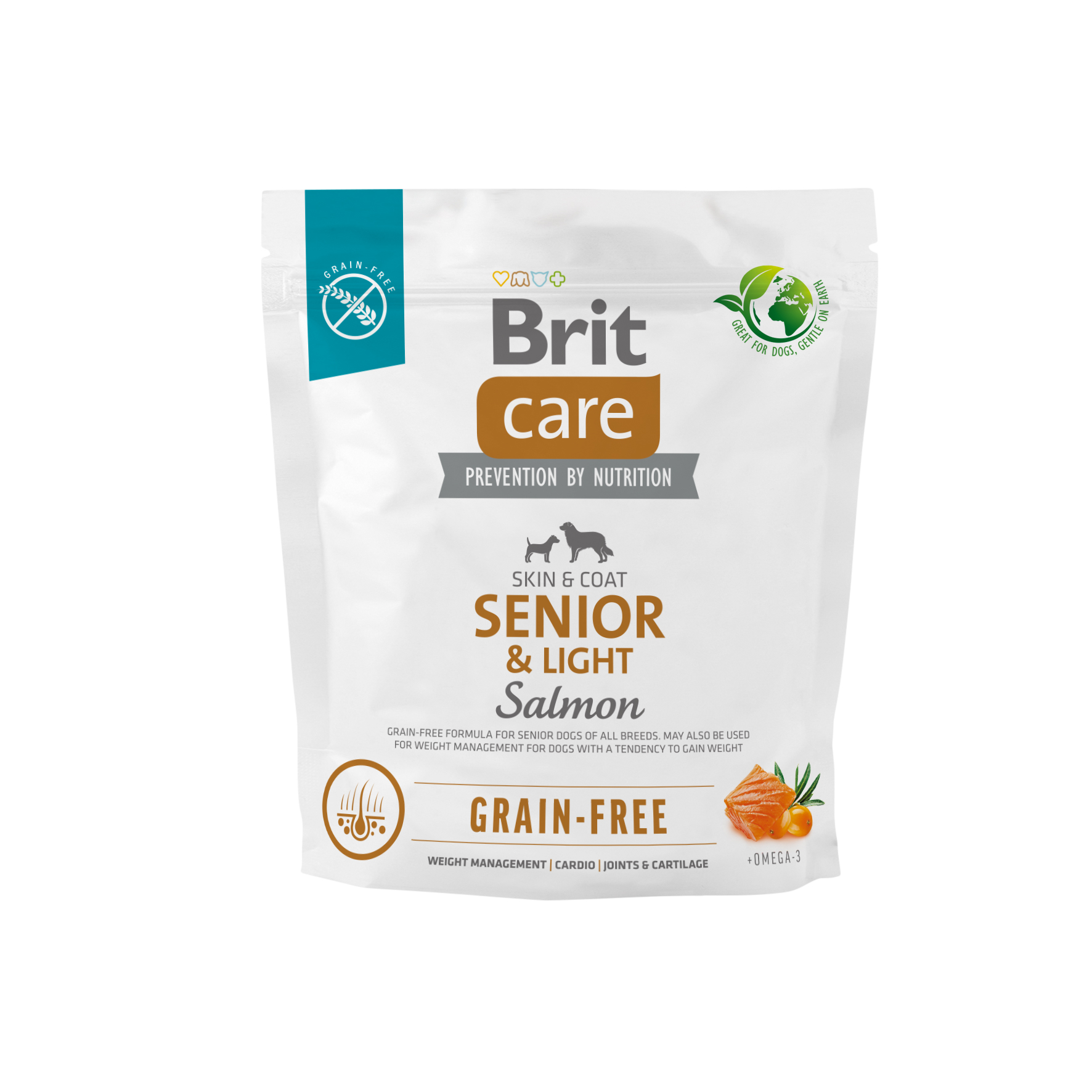 Brit Care Grain-free Senior & Light Salmon & Potato 1 kg