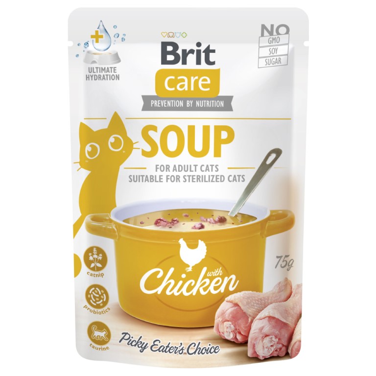 Brit Care Kap.Brit Care Cat Soup with Chicken 75 g