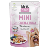Brit Care Kap.Brit Care Mini Chicken&Tuna fillets in gravy 85 g
