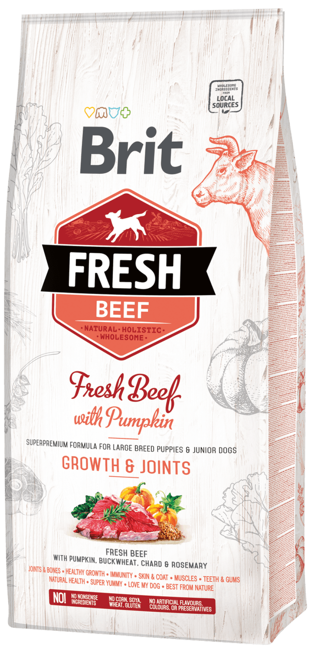 Brit Fresh Beef with Pumpkin Puppy Large 12kg