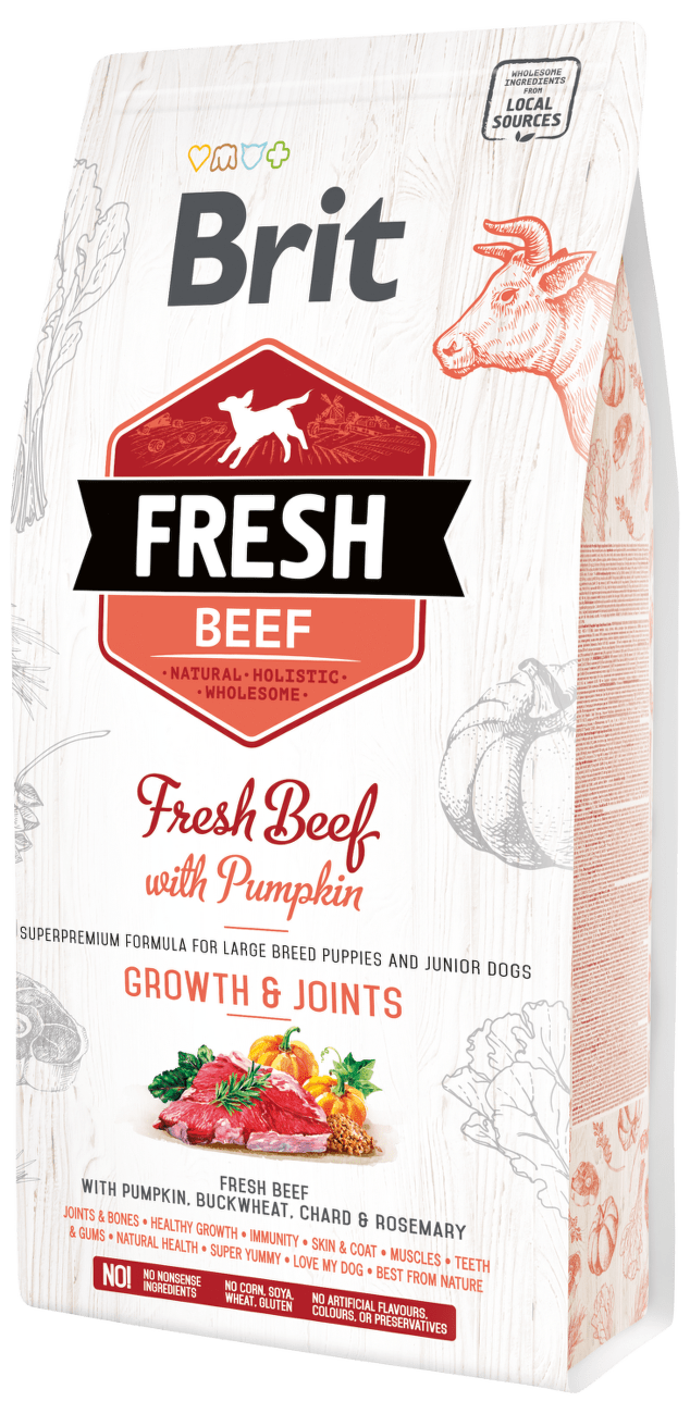 Brit Fresh Beef with Pumpkin Puppy Large 2,5kg