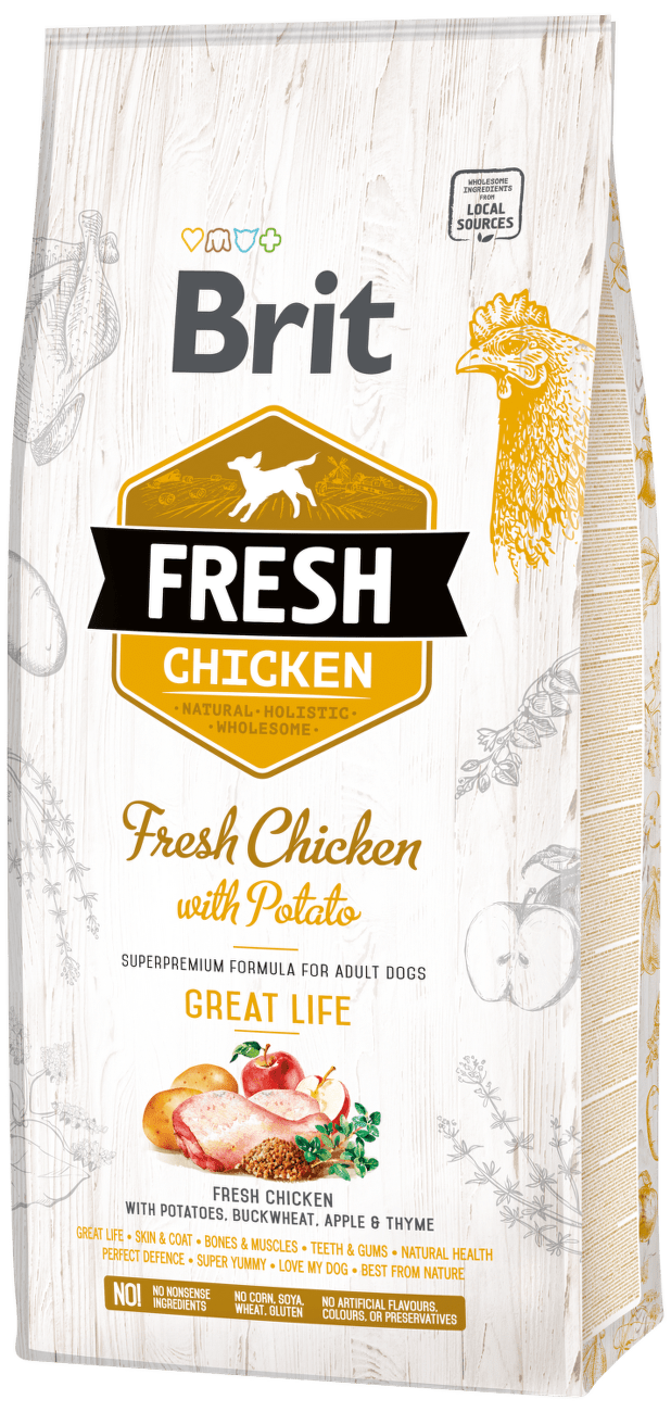 Brit Fresh Chicken with Potato Adult Great Life 12kg