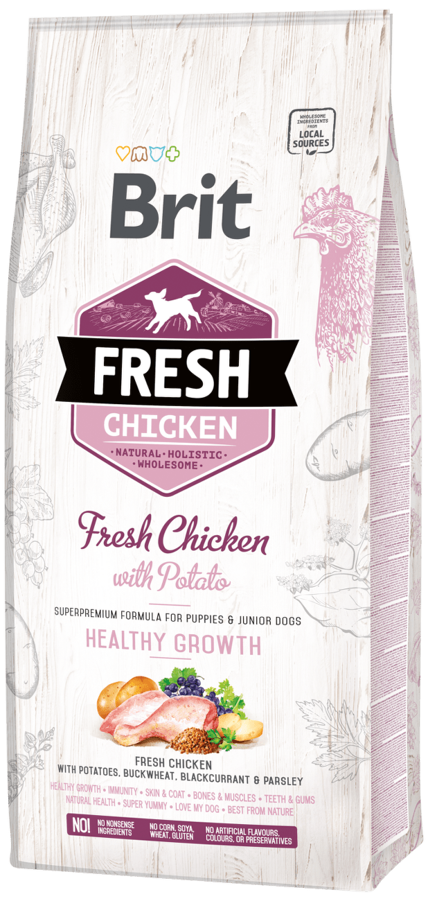 Brit Fresh Chicken with Potato Puppy Healthy Growth 12kg