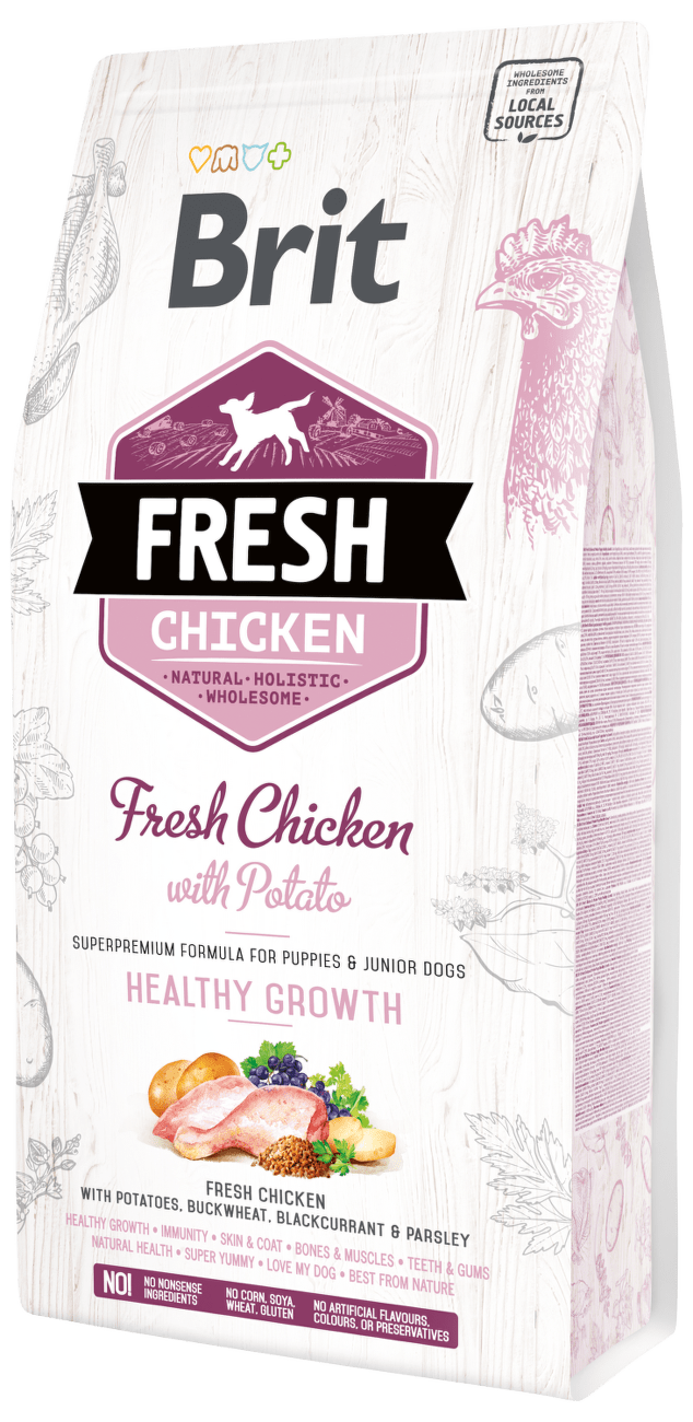 Brit Fresh Chicken with Potato Puppy Healthy Growth 2,5kg