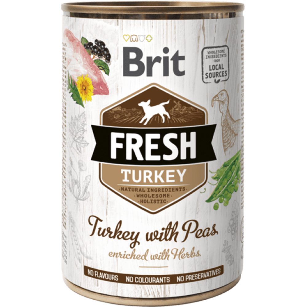 Brit Fresh Dog konzerva Turkey with Peas 400 g | Konzerva pro psy | P57994