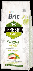 Brit Fresh Duck with Millet Active Run & Work 12kg