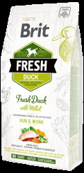 Brit Fresh Duck with Millet Active Run & Work 2,5kg