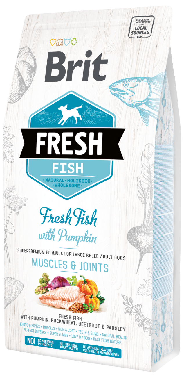 Brit Fresh Fish with Pumpkin Adult Large 2,5kg