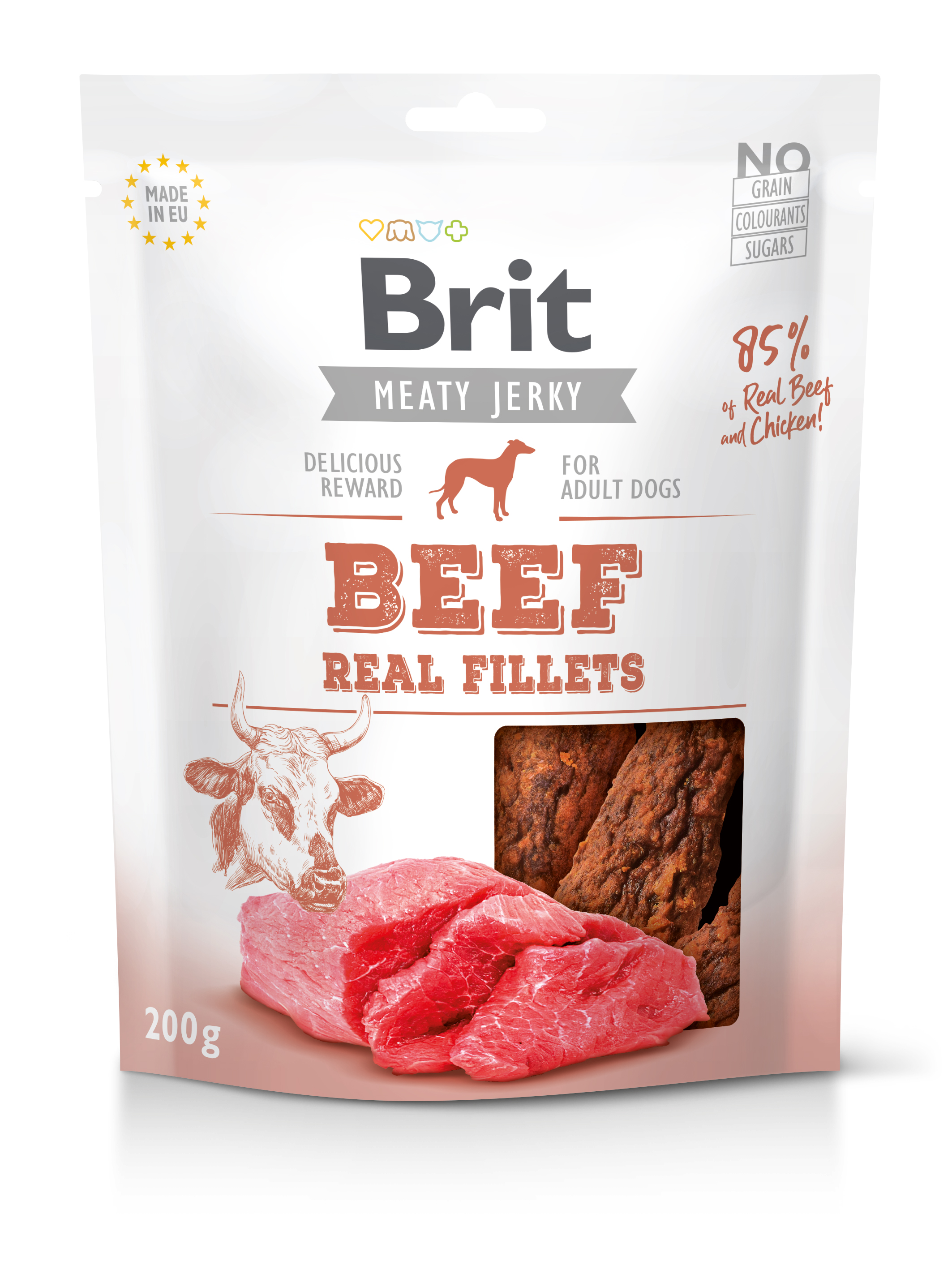Brit Jerky Beef Fillets 200 g