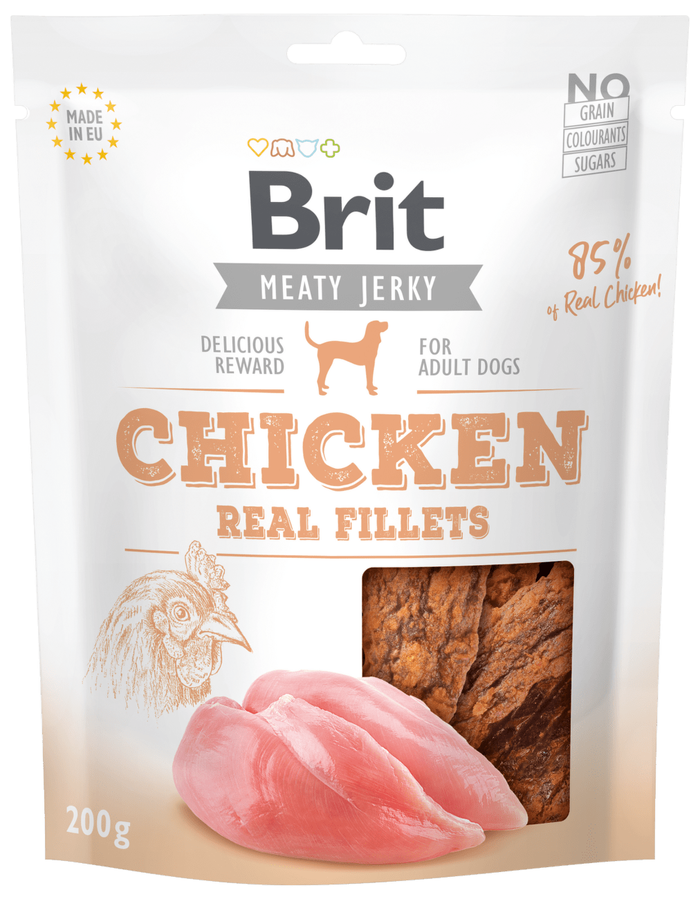 Brit Jerky Chicken Fillets 200g