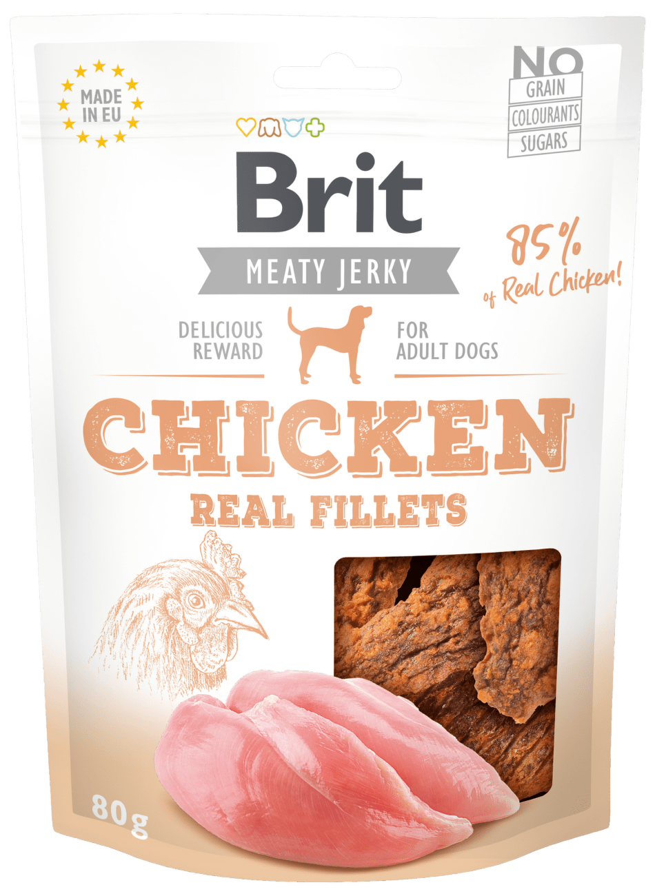 Brit Jerky Chicken Fillets 80g