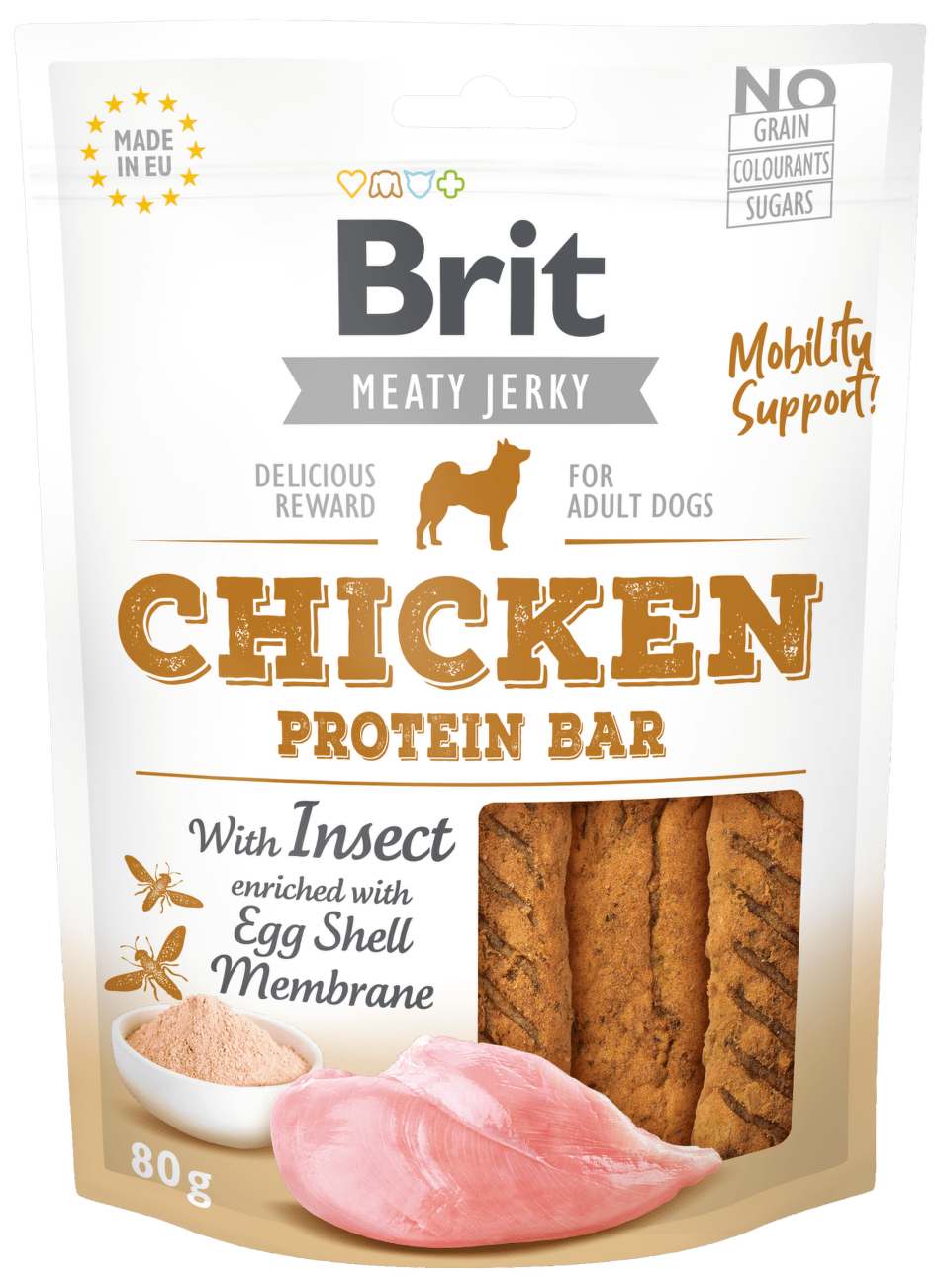 Brit Jerky Chicken with Insect Protein Bar 80g