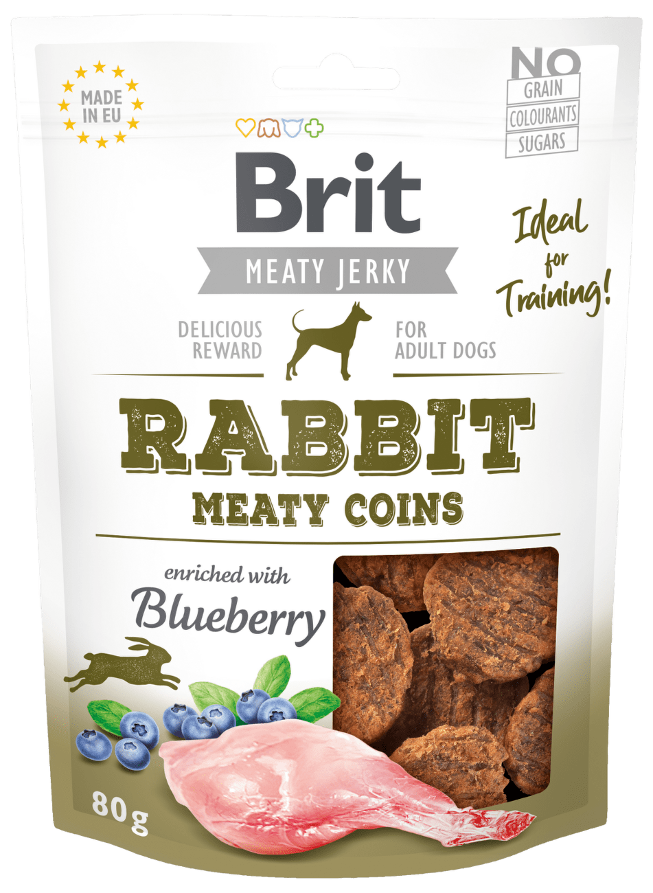 Brit Jerky Rabbit Meaty Coins 80g