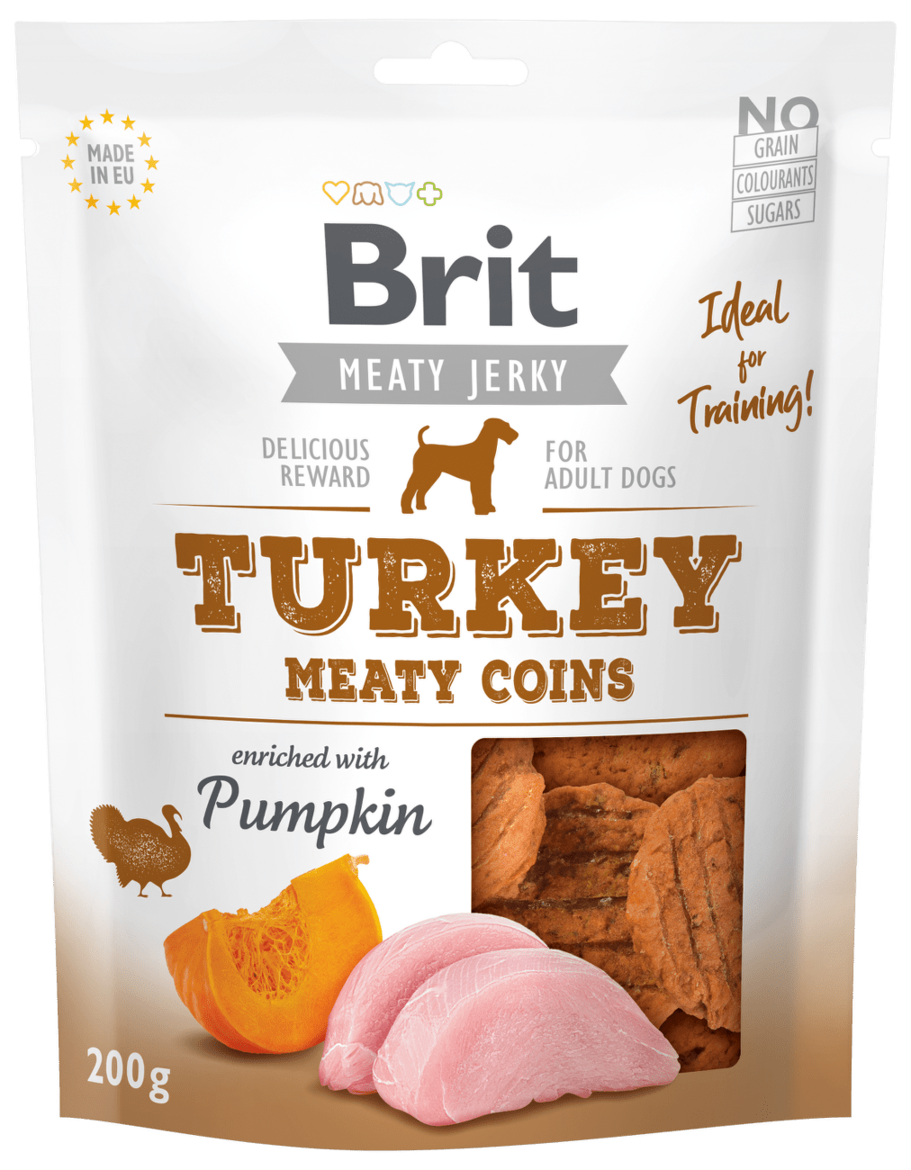 Brit Jerky Turkey Meaty Coins 200g