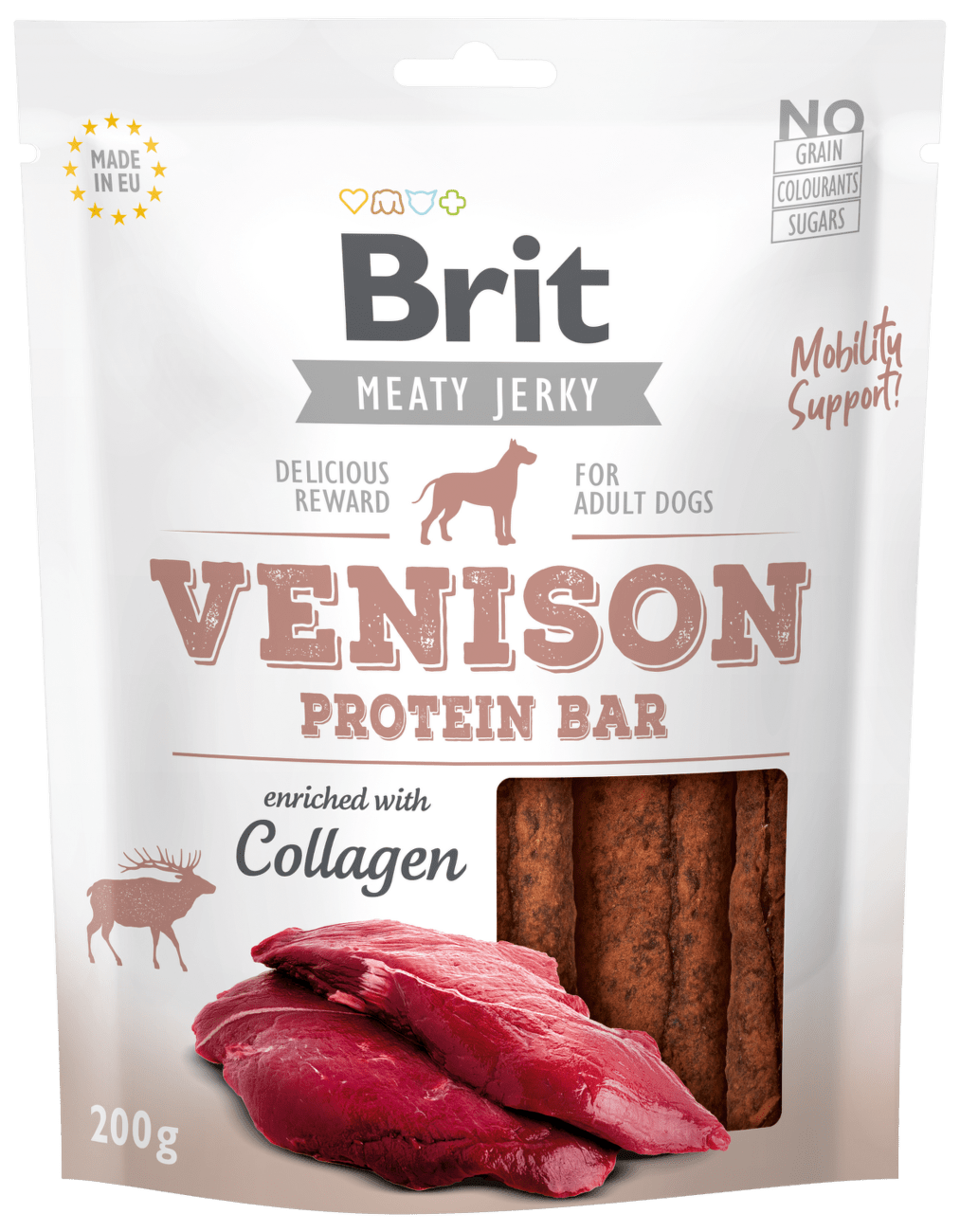 Brit Jerky Venison Protein Bar 200g