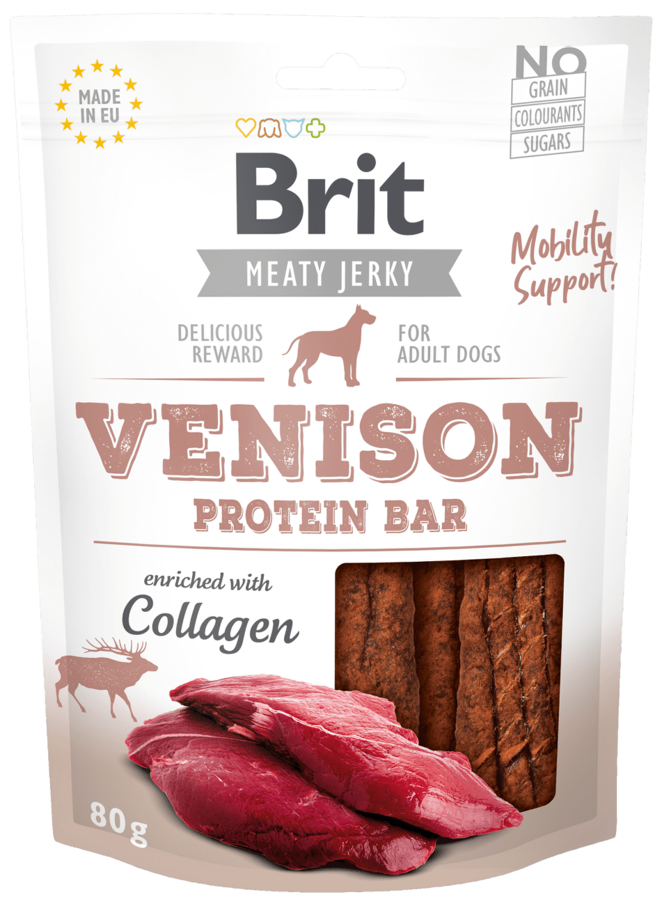 Brit Jerky Venison Protein Bar 80g