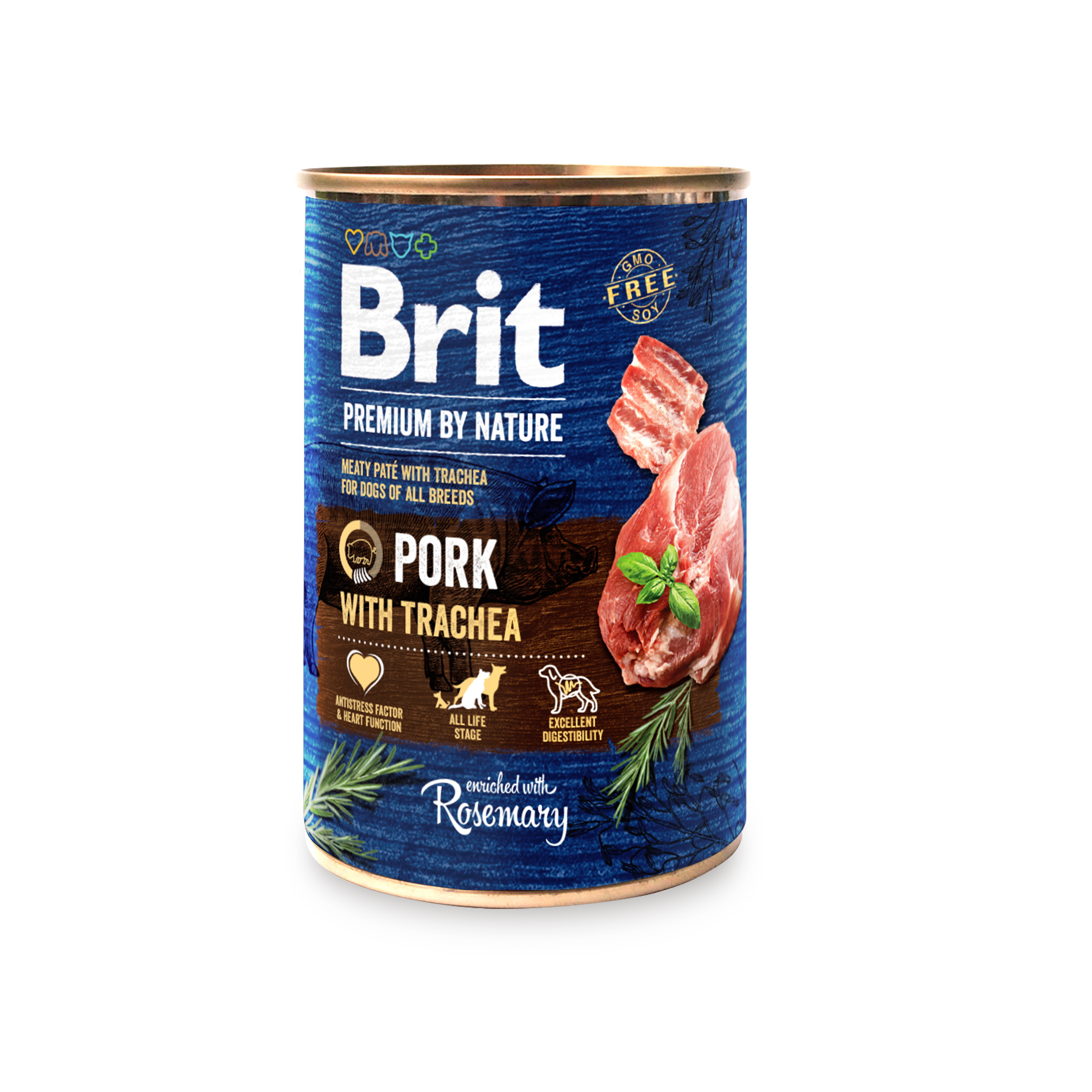 Brit Konz.Brit Premium by Nature Pork with Trachea 400 g