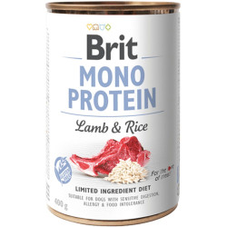 Brit konzerva Mono Protein Lamb & Brown Rice 400 g | Konzerva pro psy