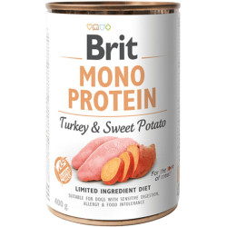 Brit konzerva Mono Protein Turkey & Sweet Potato 400 g | Konzerva pro psy
