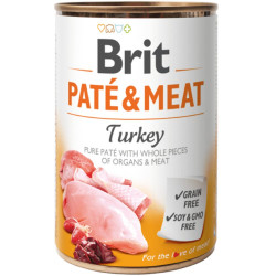 Brit konzerva Paté & Meat Turkey 400 g | Konzerva pro psy