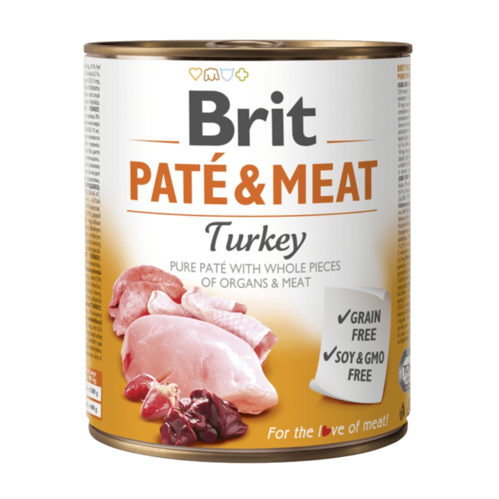 Brit konzerva Paté & Meat Turkey 800 g | Konzerva pro psy | P57981