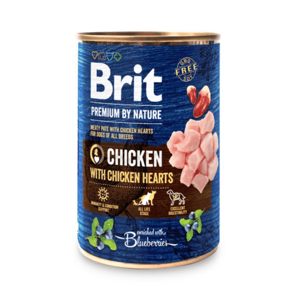 Brit konzerva Premium by Nature Chicken & Hearts 800 g | Konzerva pro psy | P57999