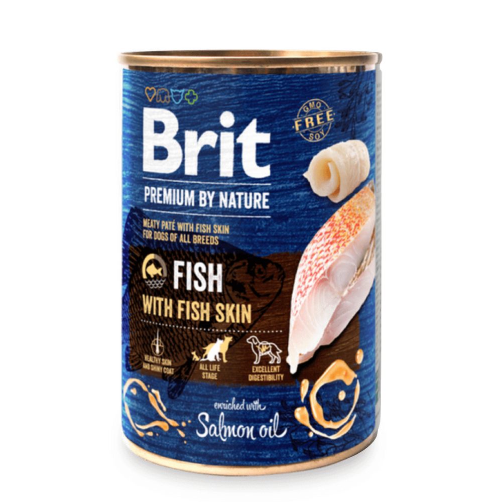 Brit konzerva Premium by Nature Fish & Fish Skin 800 g | Konzerva pro psy | P58004