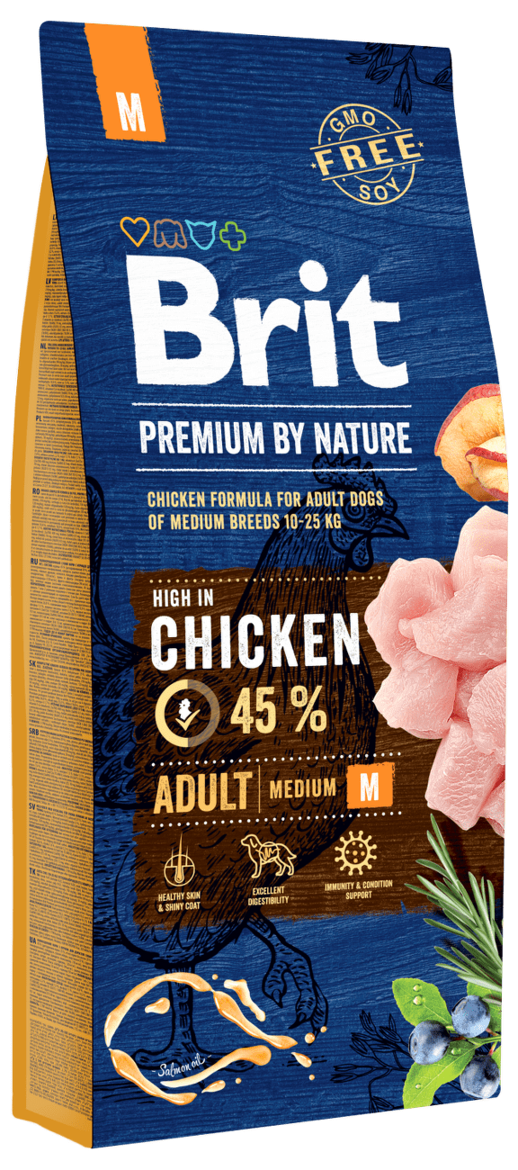 Brit Premium by Nature Adult M 15kg