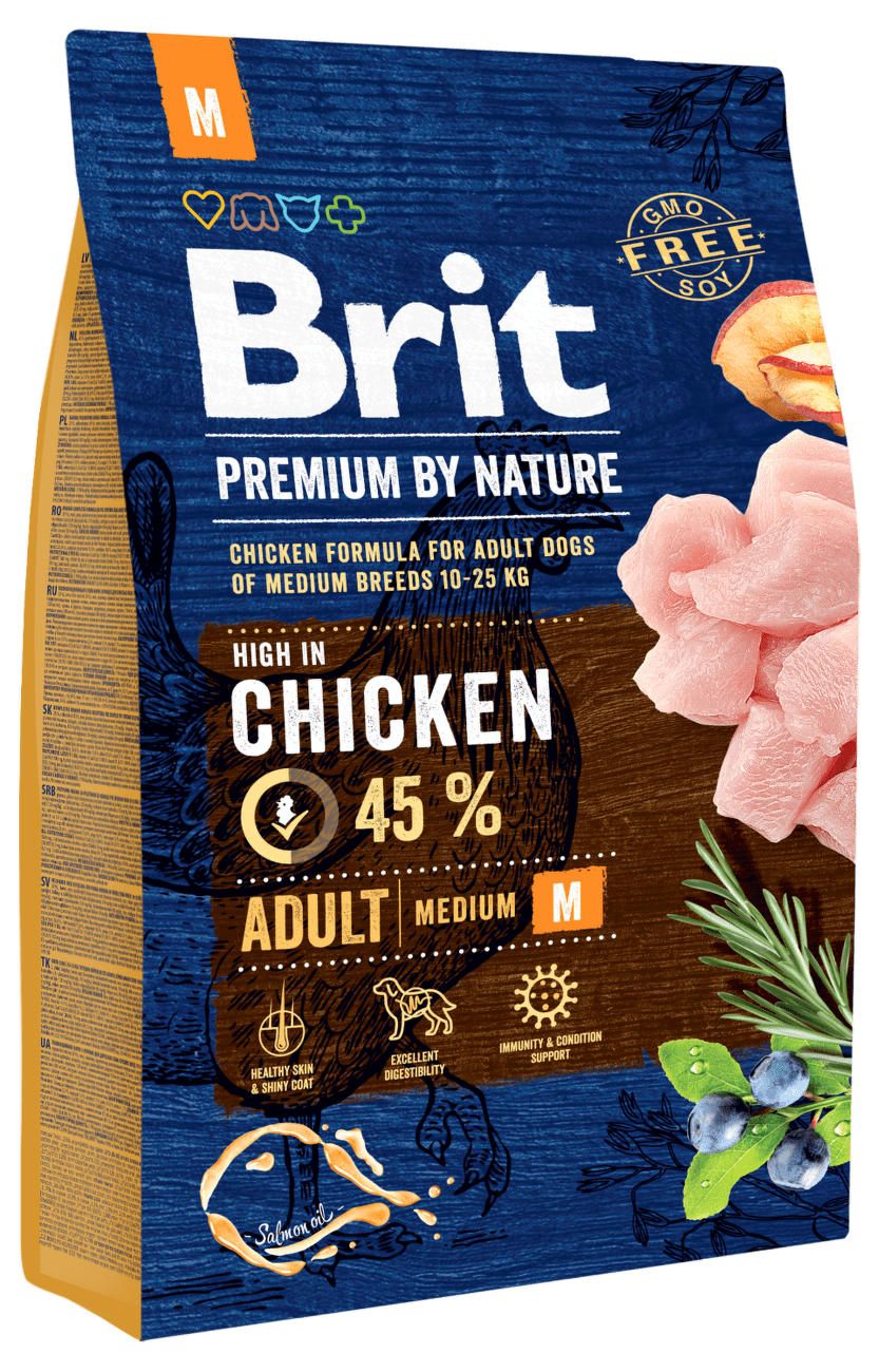 Brit Premium by Nature Adult M 3kg