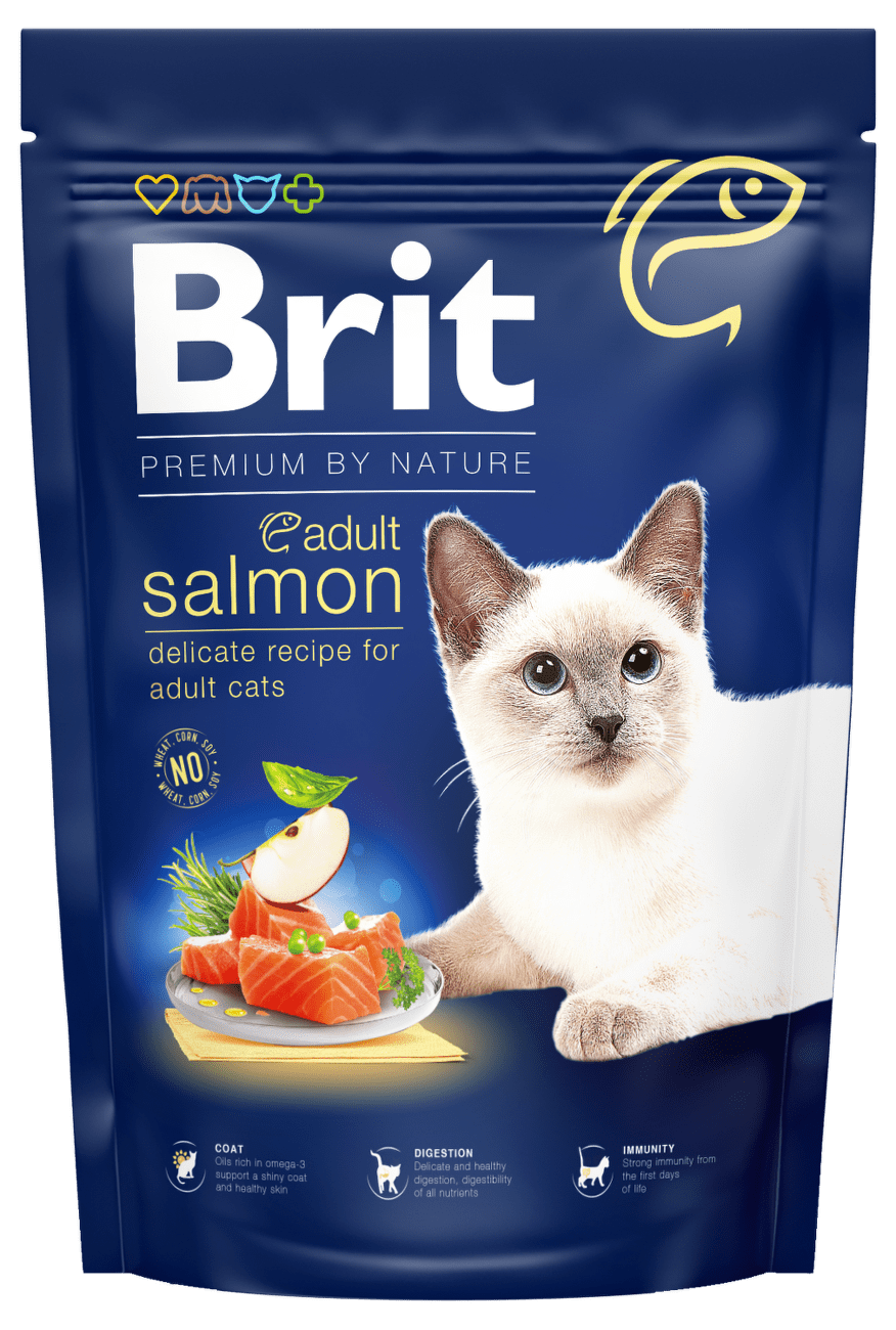 Brit Premium by Nature Cat Adult Salmon 1,5kg