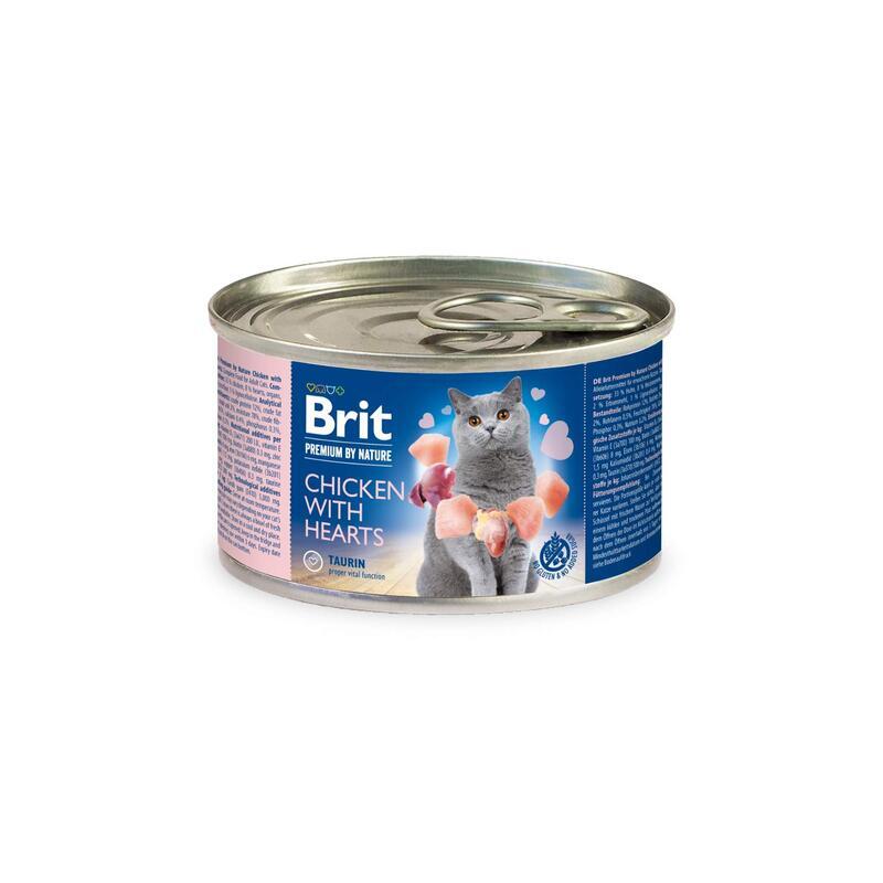 Brit Premium by Nature cat chicken with Hearts 200 g