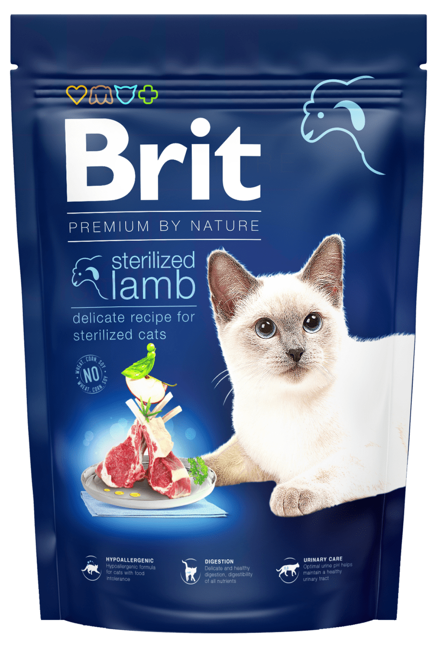 Brit Premium by Nature Cat Sterilized Lamb 1,5kg