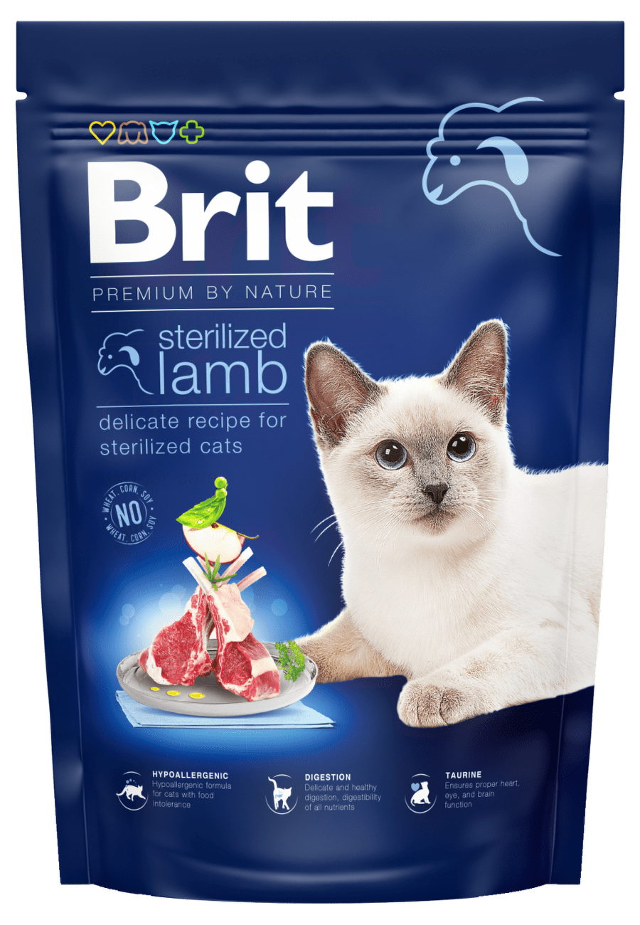 Brit Premium by Nature Cat Sterilized Lamb 800g