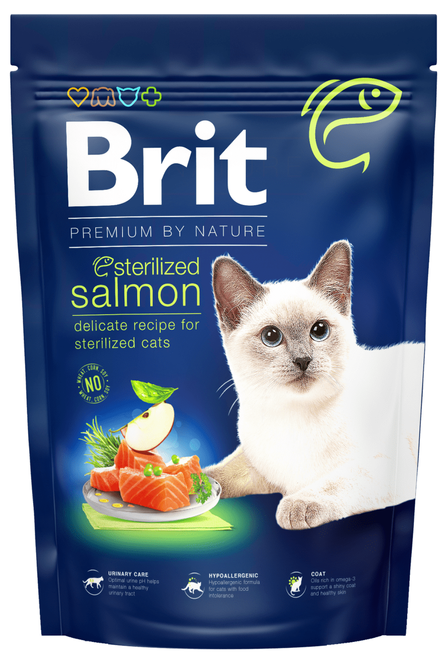 Brit Premium by Nature Cat Sterilized Salmon 1,5kg