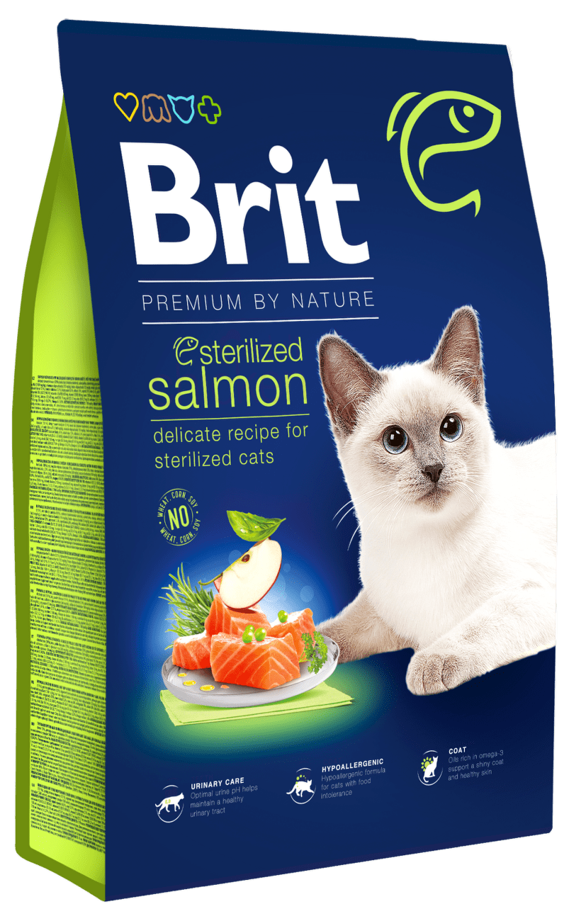 Brit Premium by Nature Cat Sterilized Salmon 8kg
