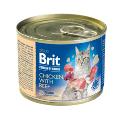 Brit Premium Cat by Nature konzerva Chicken & Rice 200 g | P58058