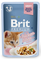 Brit Premium Chicken Fillets in Gravy - 85g