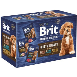 Brit Premium Dog Multipack kapsiček Fillets in Gravy 12x 85 g